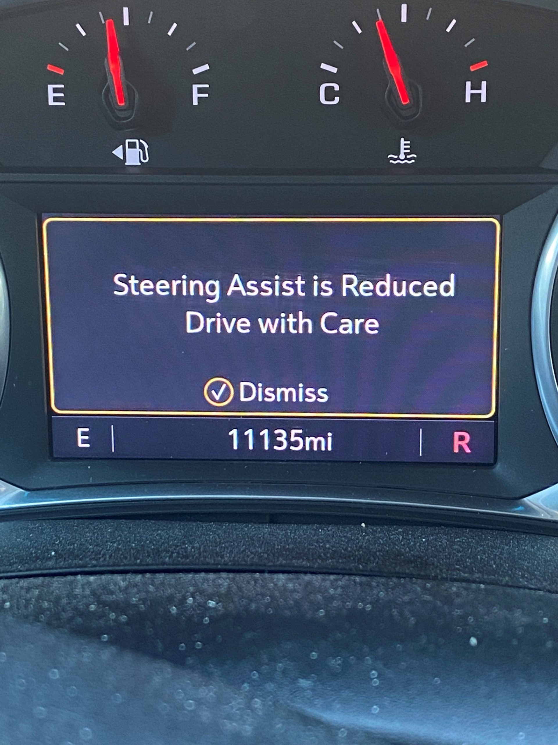 Steering Assist is Reduced Drive With Care