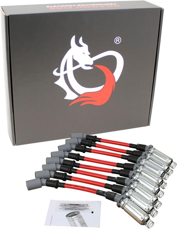 AIP Electronics Dragon FIRE 10mm Spark Plug Wires with OE Fit for GM L