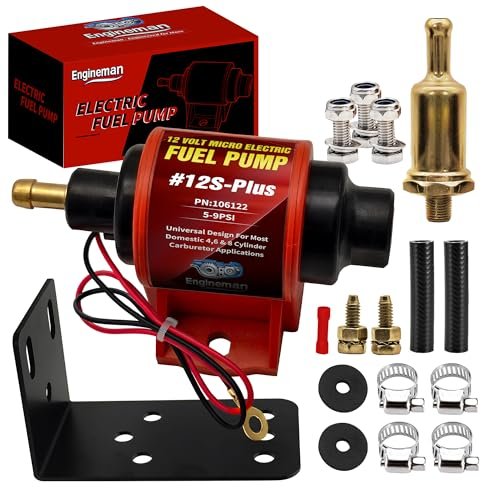 ENGINEMAN Universal 12 Volt Electric Fuel Pump Super 12S...