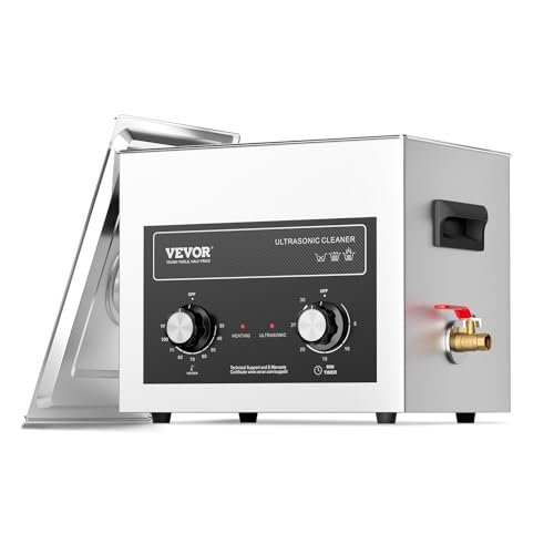 VEVOR 10L Sonic Cleaner with Heater Timer and Basket