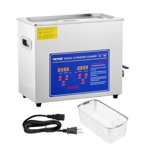 VEVOR 6L Commercial Sonic Cleaner, 40kHz Professional...
